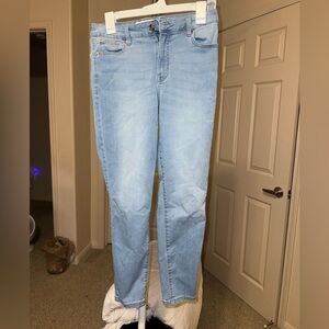 FashionNova light wash jeans